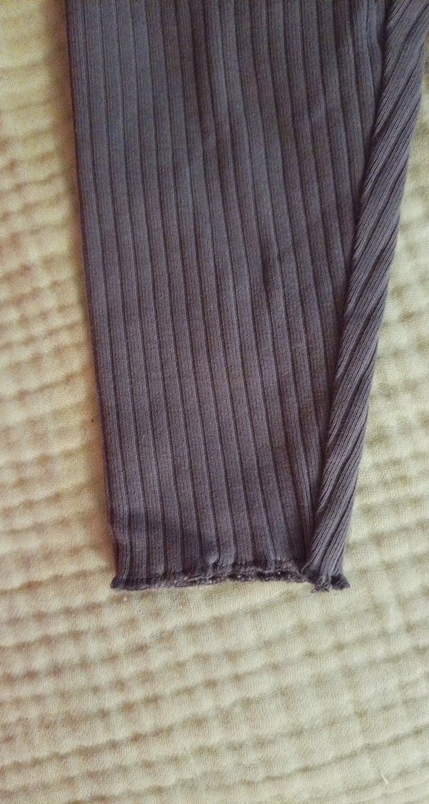 Kız Çocuk Pilili Mor Tayt - Görsel 2