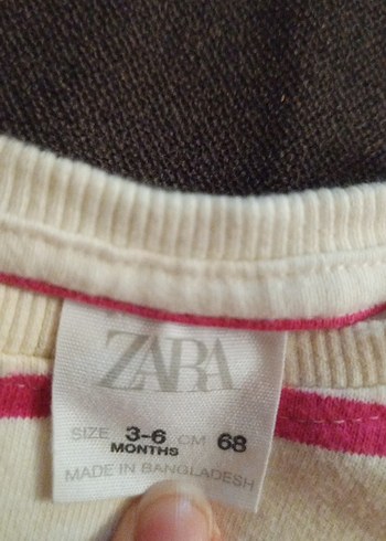 Pembe Çizgili Çocuk Uzun Kollu sweatshirt - Görsel 2