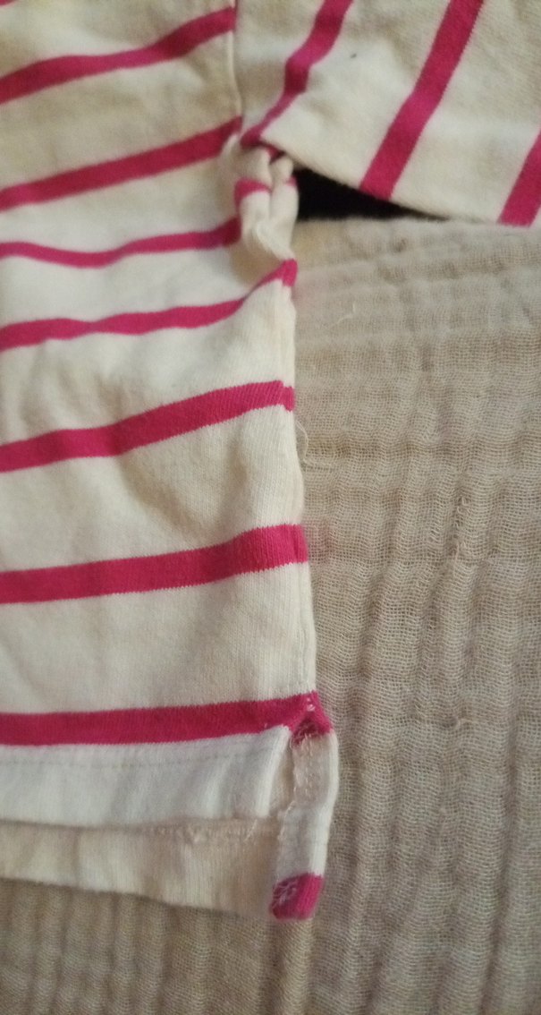 Pembe Çizgili Çocuk Uzun Kollu sweatshirt - Görsel 3