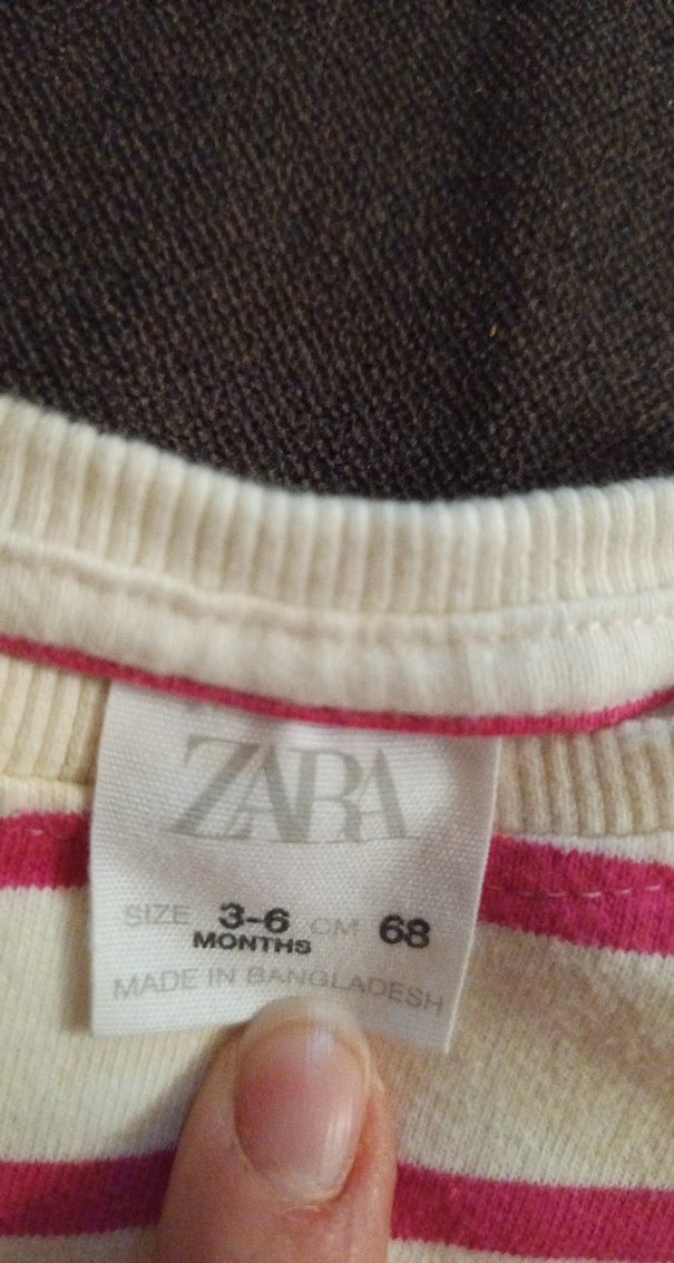 Pembe Çizgili Çocuk Uzun Kollu sweatshirt - Görsel 2