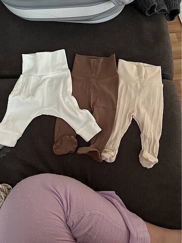H&M 50-56 cm üçlü tayt takım