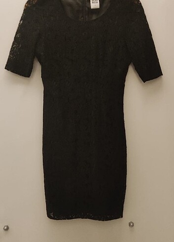 34 Beden Vero moda kadın elbise siyah dantelli XS beden