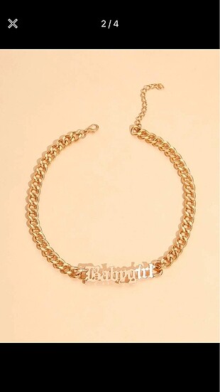 Tasarımcı Babygirl chain