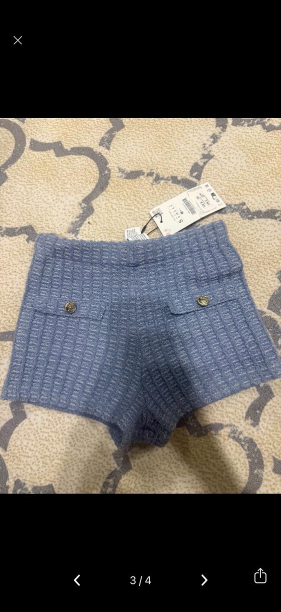 Viral zara tüvit şort - Görsel 3