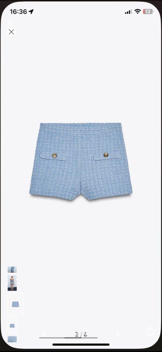 Viral zara tüvit şort - Görsel 2