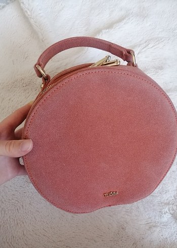 Turuncu Süet Kadın Omuz Çantası - Görsel 2