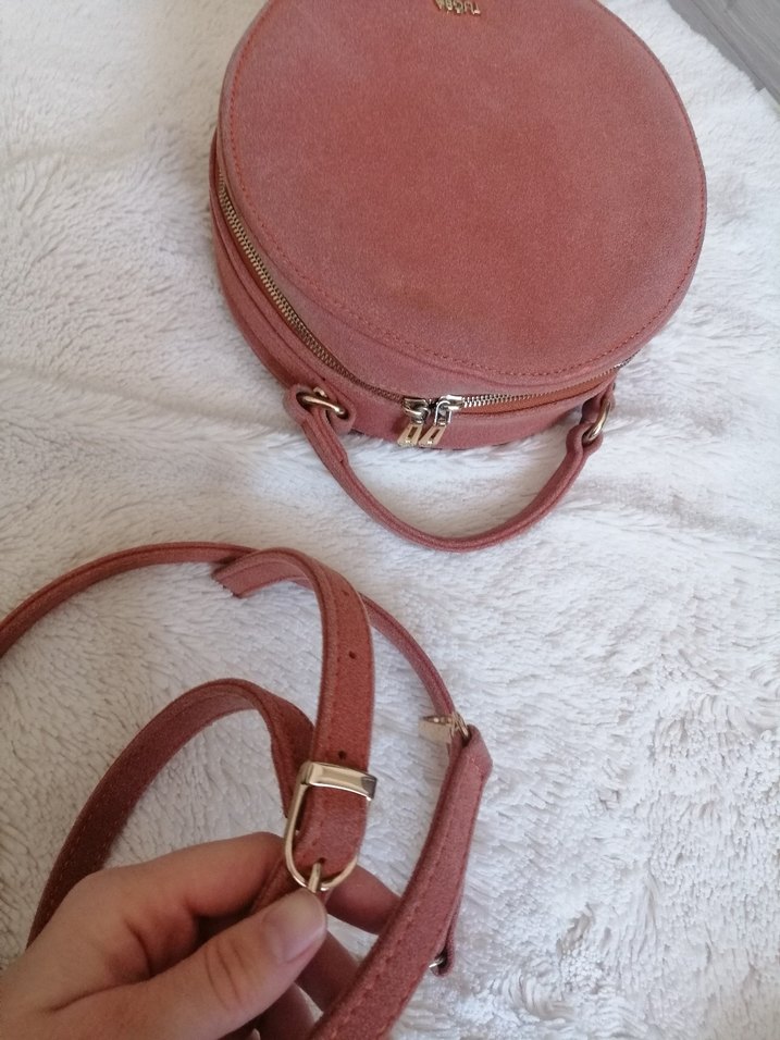 Turuncu Süet Kadın Omuz Çantası - Görsel 4