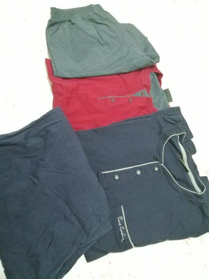 Pierre Cardin Erkek Bordo Düğmeli Kısa Kollu Pijama - Görsel 3