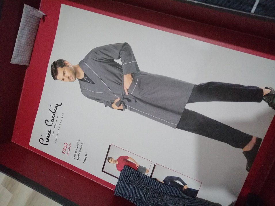 Pierre Cardin Erkek Bordo Düğmeli Kısa Kollu Pijama - Görsel 2