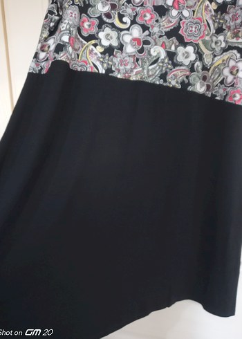 Bohem Siyah Baskılı  Elbise - Görsel 5