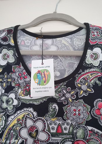Bohem Siyah Baskılı  Elbise - Görsel 6