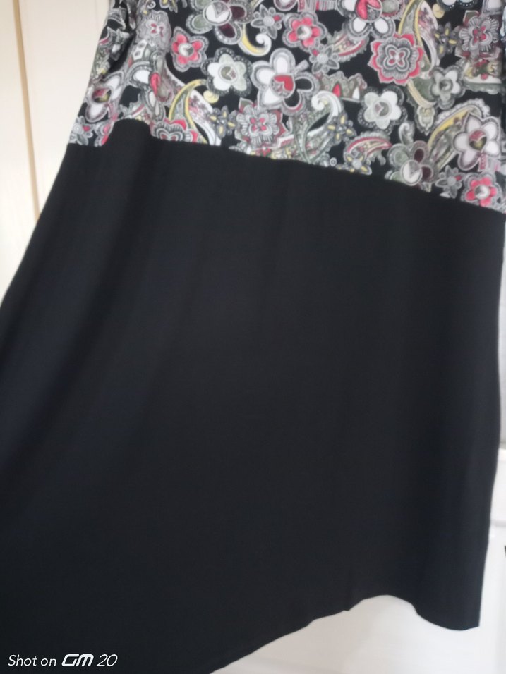 Bohem Siyah Baskılı  Elbise - Görsel 5