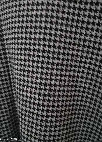 Gri Uzun Kollu kloş triko elbise - Görsel 7