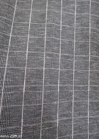 Gri simli triko tunik - Görsel 5