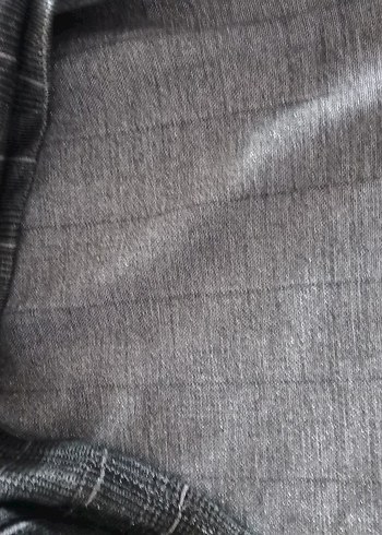 Gri simli triko tunik - Görsel 7