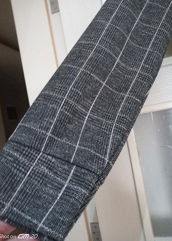 Gri simli triko tunik - Görsel 4