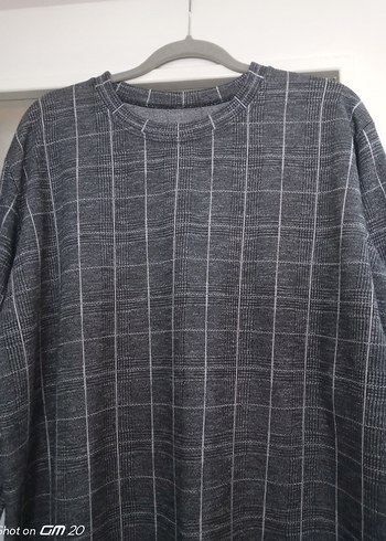 Gri simli triko tunik - Görsel 2