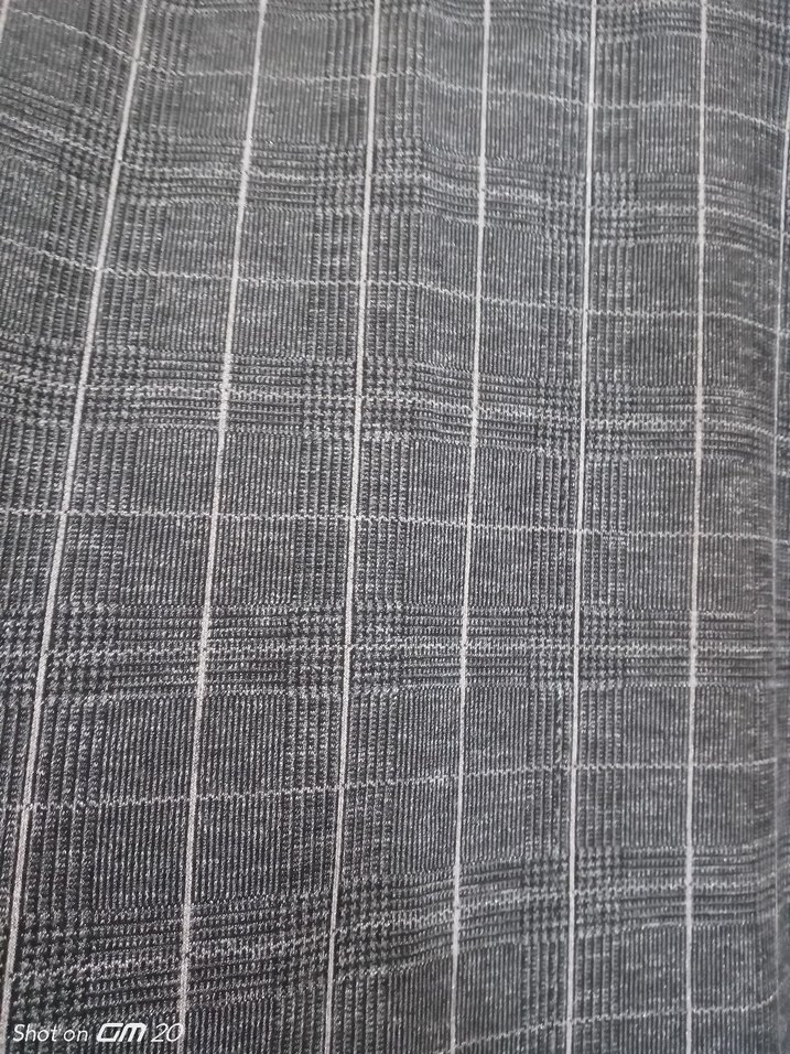 Gri simli triko tunik - Görsel 5