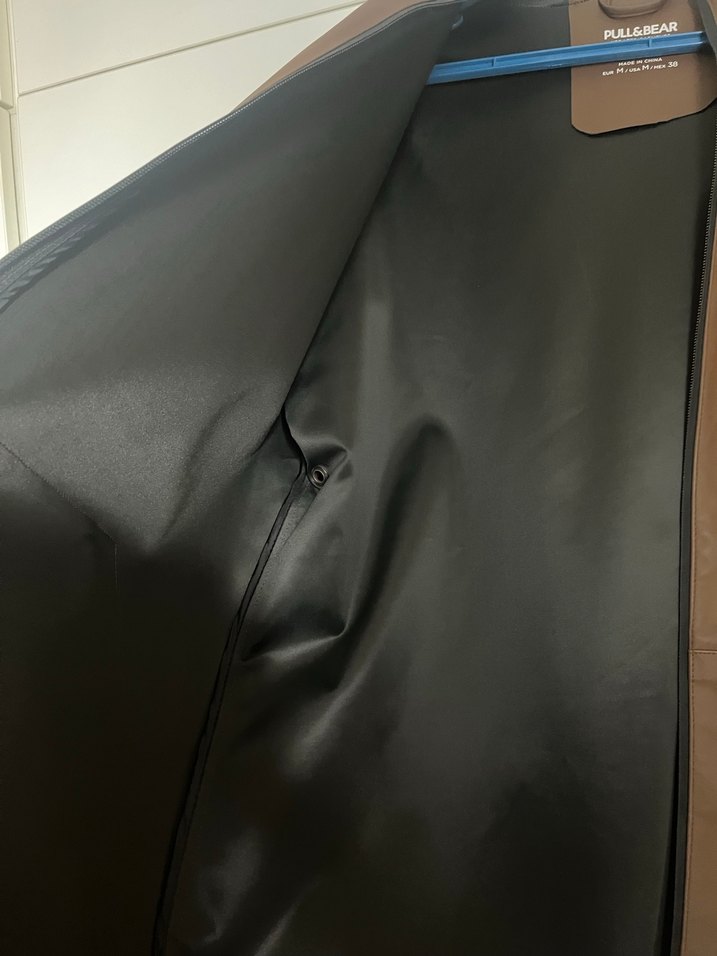 Kahverengi Fermuarlı Midi Yağmurluk - Görsel 4