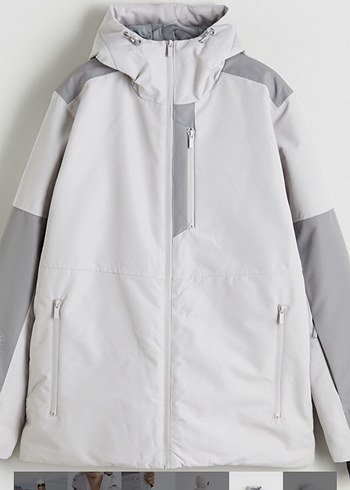 Gri Fermuarlı Erkek Spor Mont Yüksek Yaka - Görsel 9