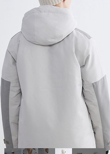 Gri Fermuarlı Erkek Spor Mont Yüksek Yaka - Görsel 8