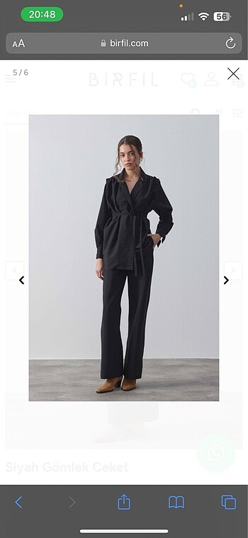 l Beden siyah Renk blazer ceket birfil