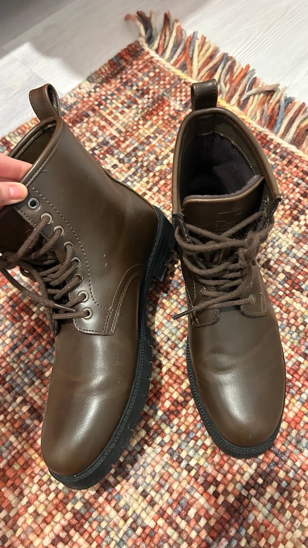 Kahverengi Bağcıklı Erkek Botu - Görsel 2