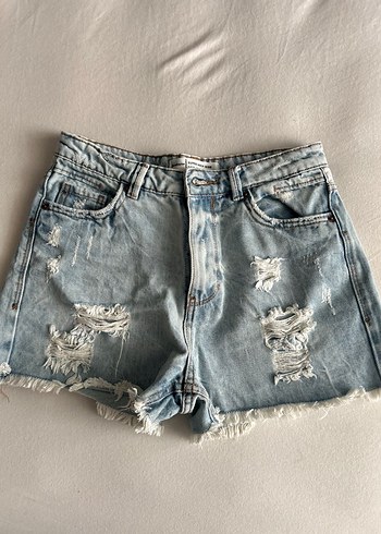 Stradivarius Strasivarius Yırtık Jean Şort