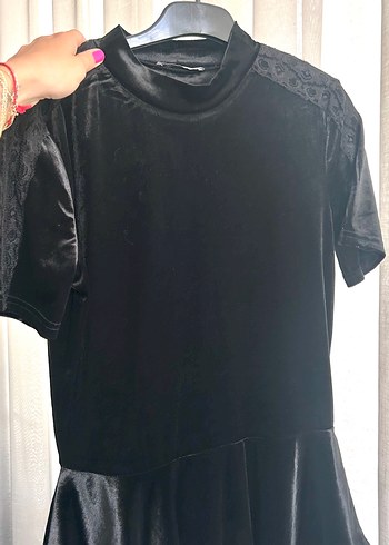 Zara Zara Kadife Tshirt Bluz