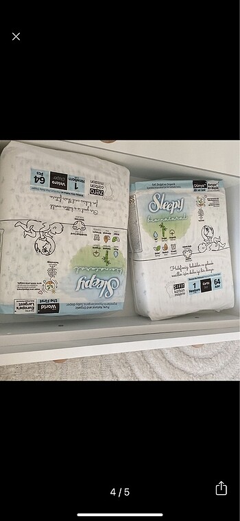 Sleepy Sleppy yenidoğan bebek bezi 1 paket fiyatı. Elimde iki paket var