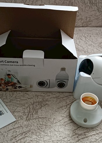 Akıllı ampul Kamerası Beyaz Gri - Görsel 2