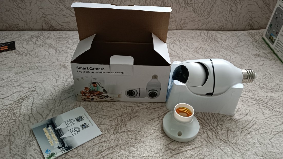 Akıllı ampul Kamerası Beyaz Gri - Görsel 2