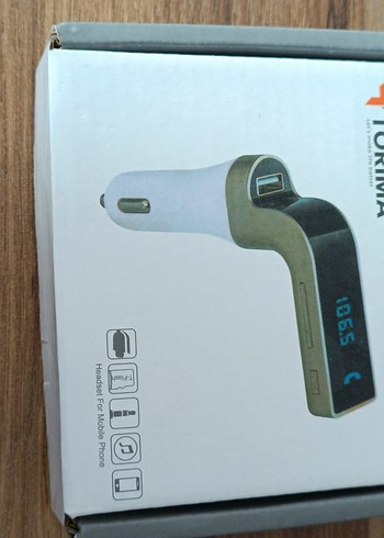 Khaki Gri Bluetooth Araç Kiti FM Verici - Görsel 2