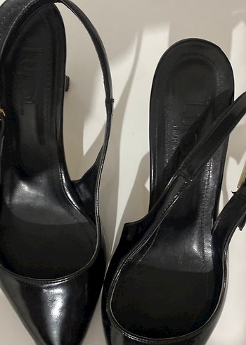 Siyah Tokalı Stiletto Topuklu Kadın Ayakkabı - Görsel 4