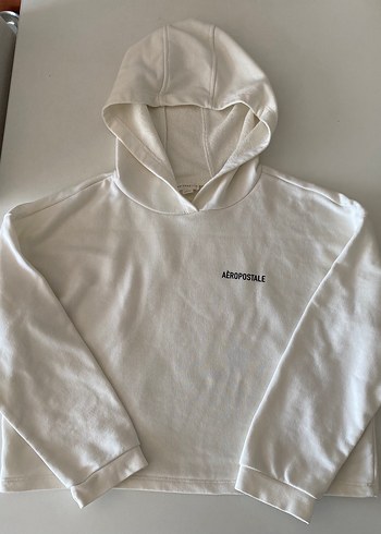 Aeropostale Beyaz Kapüşonlu Sweatshirt