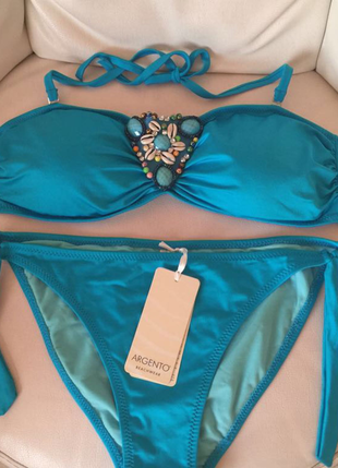 40 Beden mavi Renk Argento bikini 40 beden