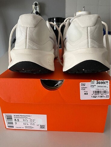 40 Beden beyaz Renk Nike Revolution 7