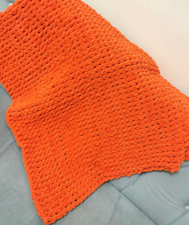 Turuncu Puffy Bebek-Çocuk Battaniyesi - Görsel 2