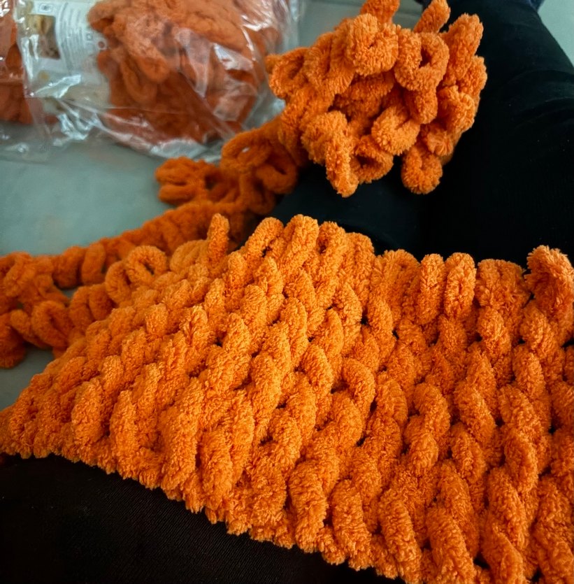 Turuncu Puffy Bebek-Çocuk Battaniyesi - Görsel 3