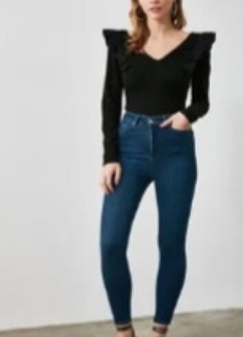 Trendyolmilla Lacivert Skinny Jeans