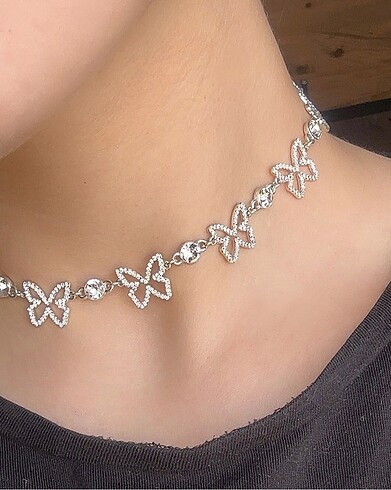 Tiffany&Co Parıltılı kelebek kolye