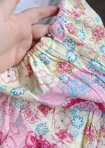 42 Beden Pembe Bohem Uzun Bağcıklı Etek