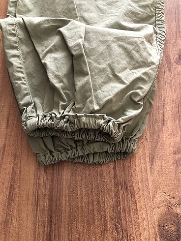 10 Yaş Beden yeşil Renk Parachute kumaş pantolon
