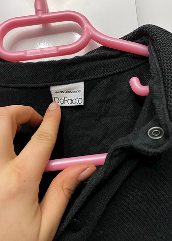 Siyah Erkek Polo Tişört Kısa Kollu - Görsel 2