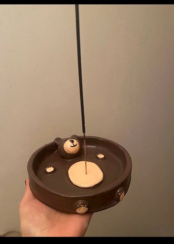 Kahverengi Ayıcık Desenli  tütsülük - Görsel 2