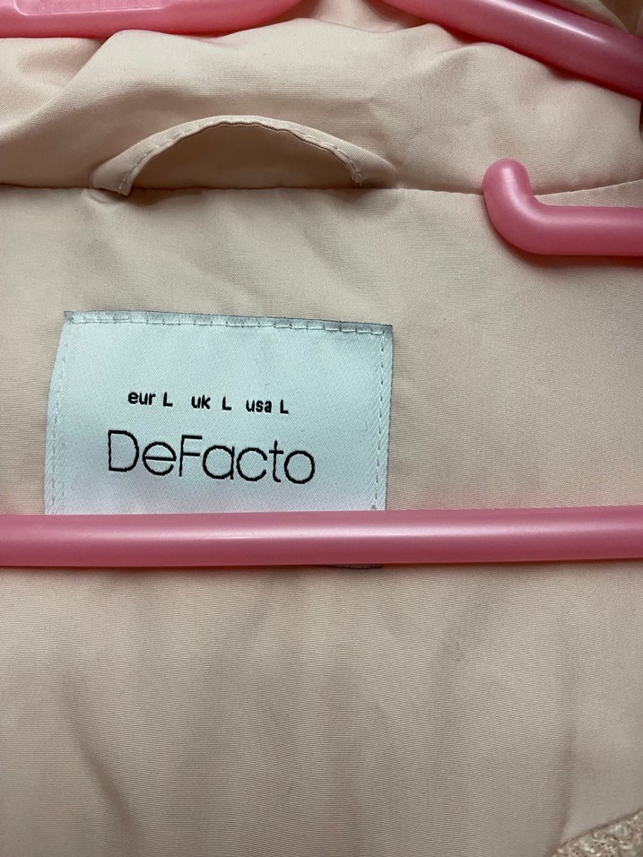 Kürklü Kapüşonlu pembeMini Mont - Görsel 2