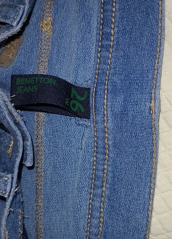 10 Yaş Beden mavi Renk Benetton jean streç tayt