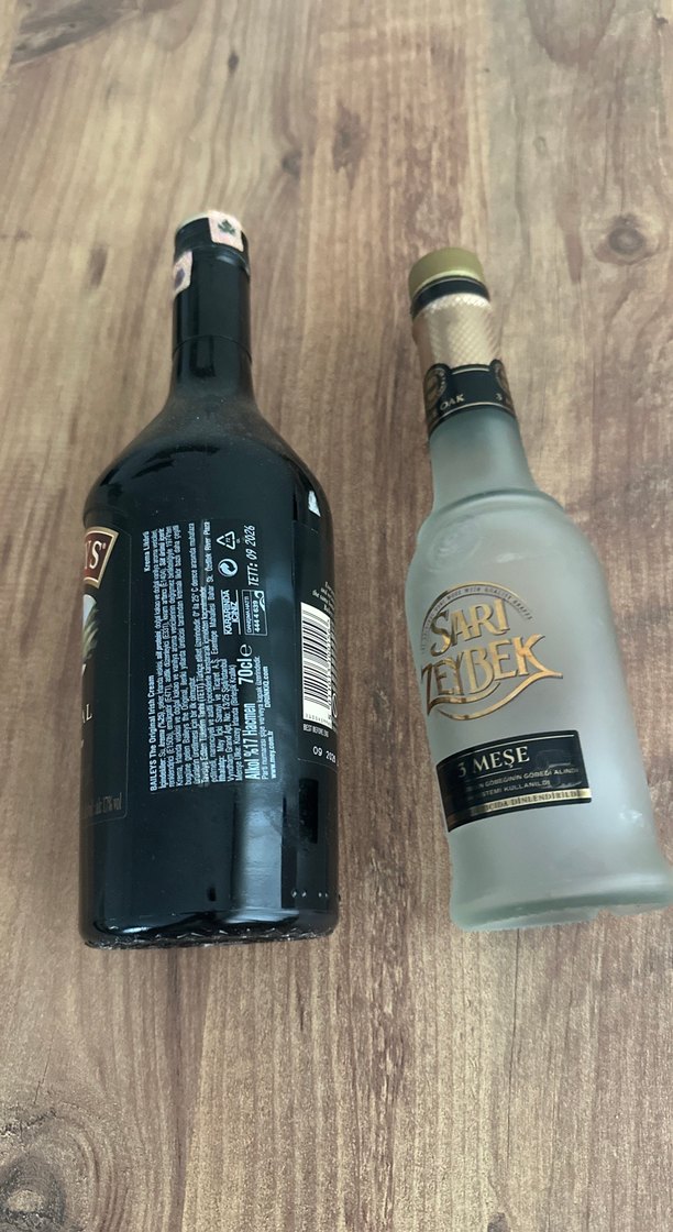 Sarı Zeybek 35 CL Baıleys 75 CL şişe - Görsel 2