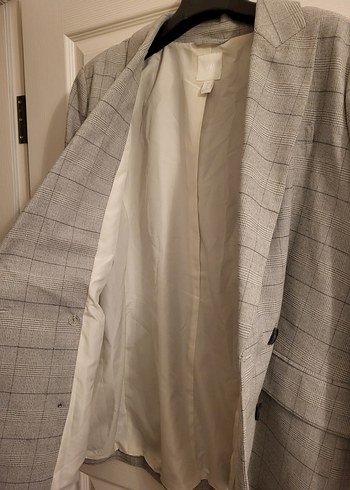 H&M Ekose Dezebli Blazer Ceket - Görsel 2