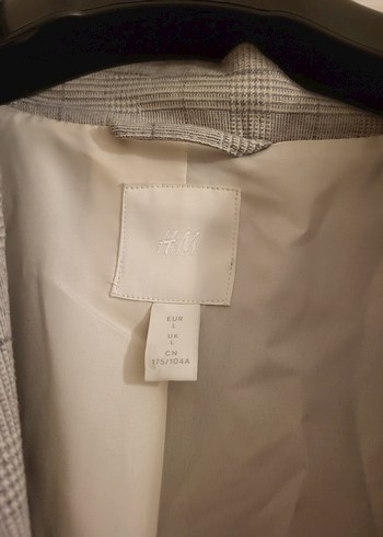 H&M Ekose Dezebli Blazer Ceket - Görsel 3